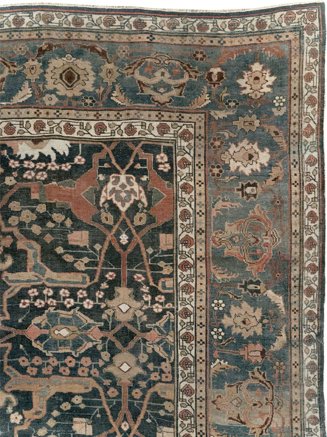 Antique Persian Bidjar Room Size Carpet, No.29237 - Galerie Shabab