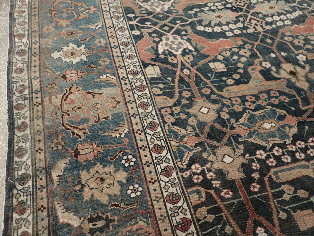 Antique Persian Bidjar Room Size Carpet, No.29237 - Galerie Shabab