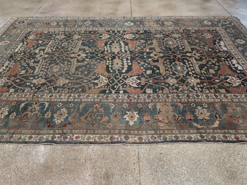 Antique Persian Bidjar Room Size Carpet, No.29237 - Galerie Shabab