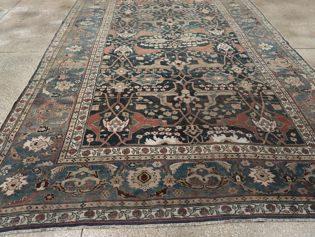 Antique Persian Bidjar Room Size Carpet, No.29237 - Galerie Shabab