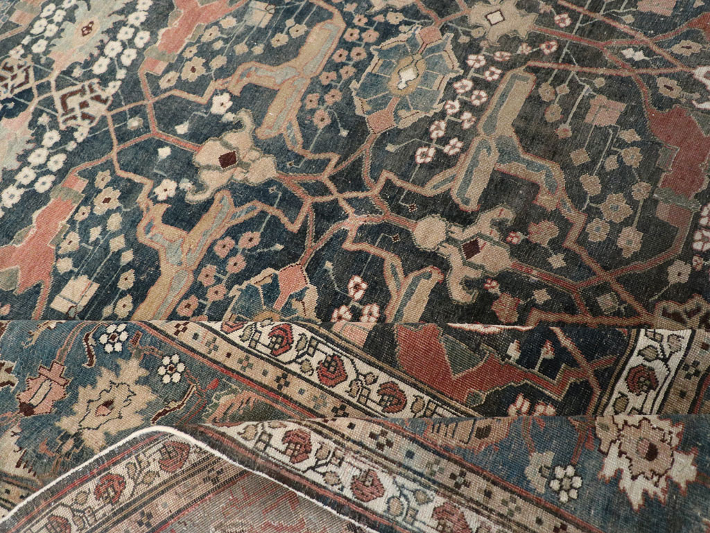 Antique Persian Bidjar Room Size Carpet, No.29237 - Galerie Shabab