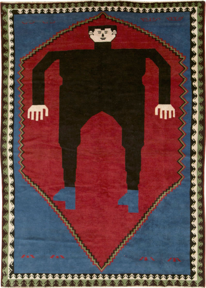 Modern Afghan Pictorial Carpet, No.29240 - Galerie Shabab