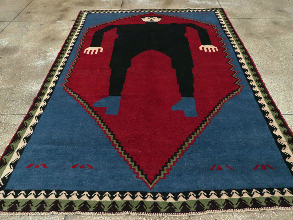 Modern Afghan Pictorial Carpet, No.29240 - Galerie Shabab