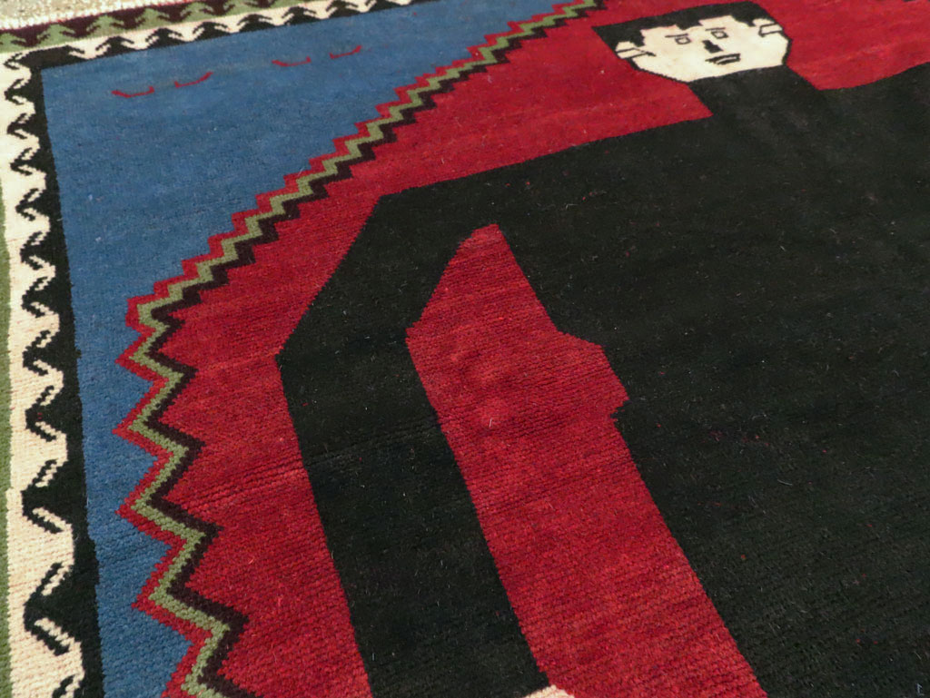 Modern Afghan Pictorial Carpet, No.29240 - Galerie Shabab