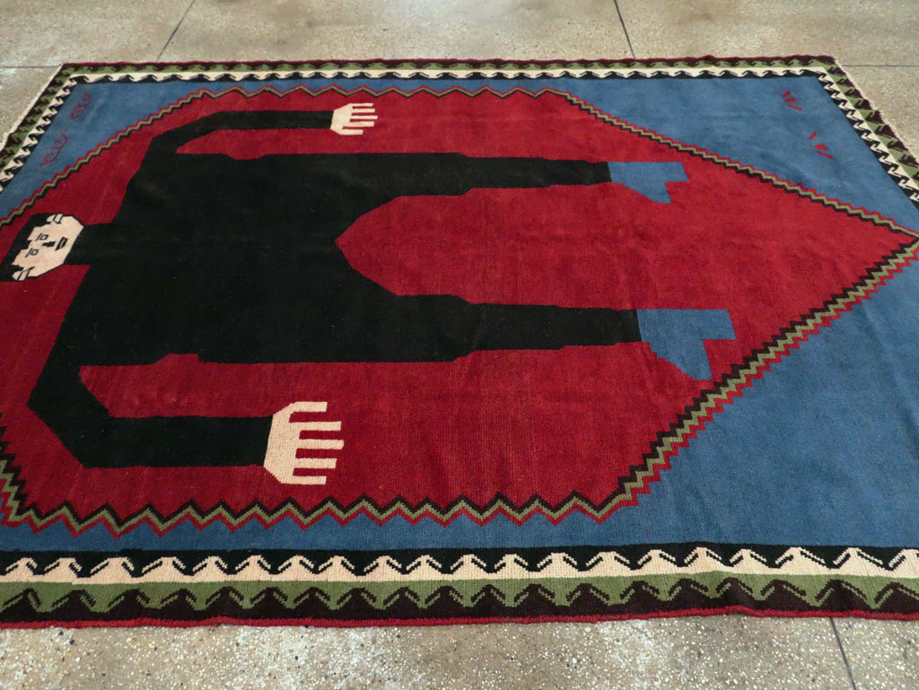 Modern Afghan Pictorial Carpet, No.29240 - Galerie Shabab