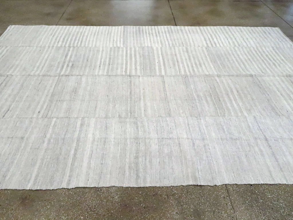 Vintage Turkish Flatweave Kilim Room Size Carpet, No.29244 - Galerie Shabab