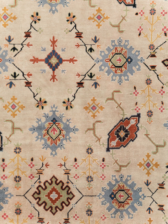 Vintage Turkish Oushak Large Room Size Carpet, No.29254 - Galerie Shabab