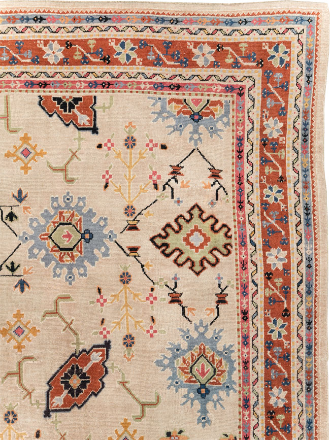 Vintage Turkish Oushak Large Room Size Carpet, No.29254 - Galerie Shabab