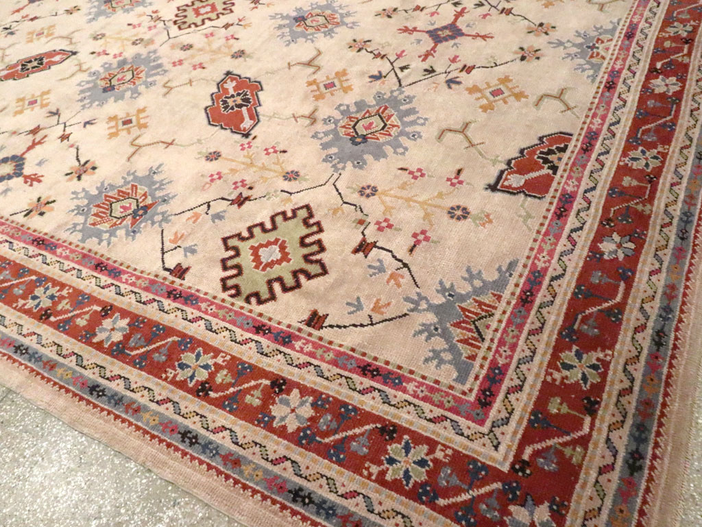 Vintage Turkish Oushak Large Room Size Carpet, No.29254 - Galerie Shabab