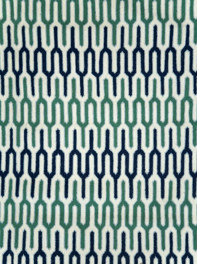 Contemporary Indian Flatweave Dhurrie Room Size Carpet, No.29267 - Galerie Shabab