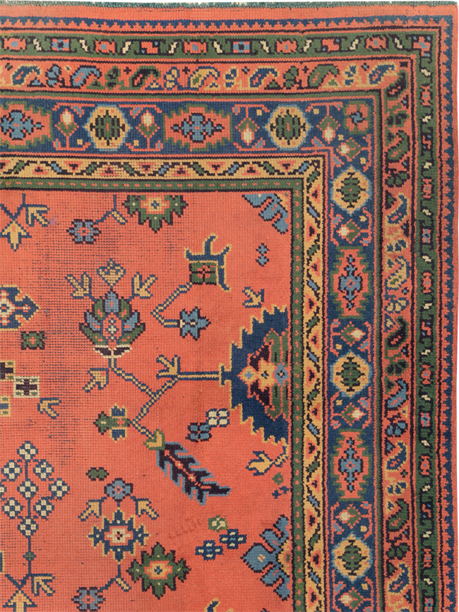 Vintage Turkish Oushak Square Room Size Carpet, No.29271 - Galerie Shabab