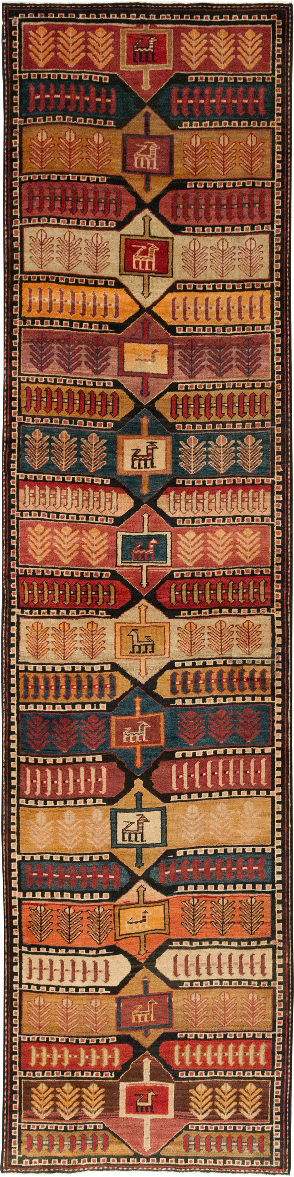 Vintage Persian Ardabil Runner, No.29278 - Galerie Shabab
