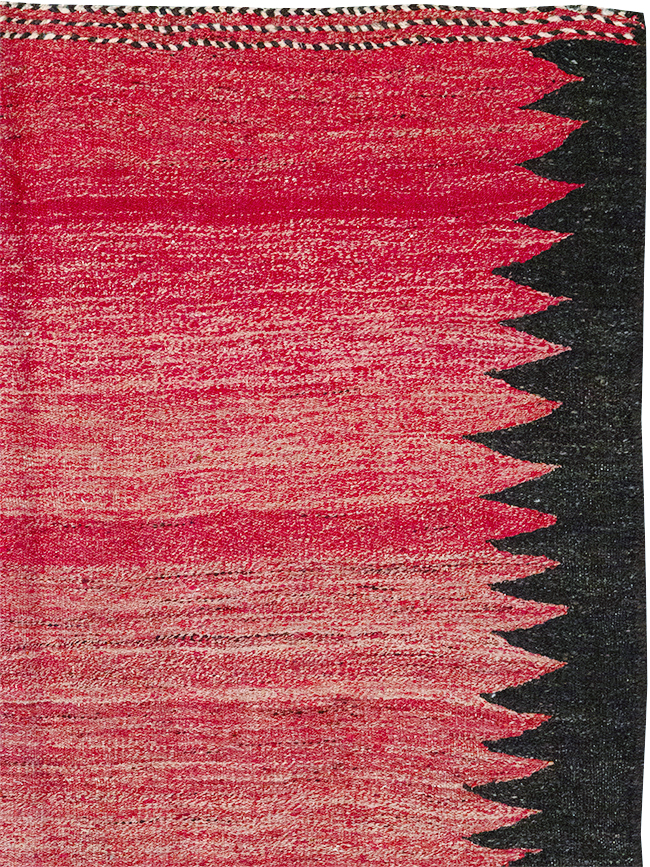 Vintage Persian Flatweave Kilim Accent Rug, No.29285 - Galerie Shabab