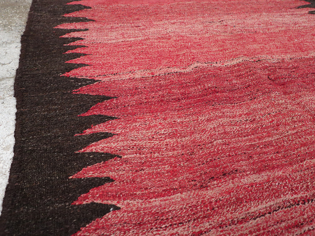 Vintage Persian Flatweave Kilim Accent Rug, No.29285 - Galerie Shabab