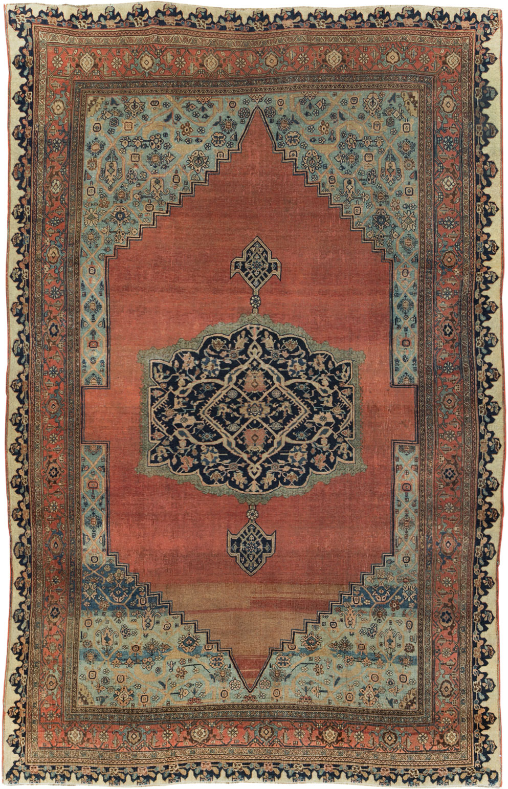 Antique Persian Bidjar Room Size Carpet, No.29311 - Galerie Shabab