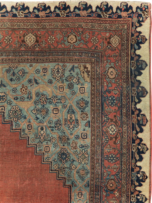 Antique Persian Bidjar Room Size Carpet, No.29311 - Galerie Shabab
