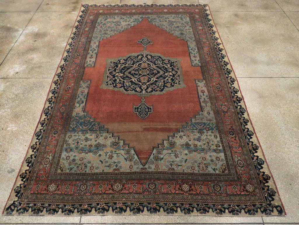 Antique Persian Bidjar Room Size Carpet, No.29311 - Galerie Shabab