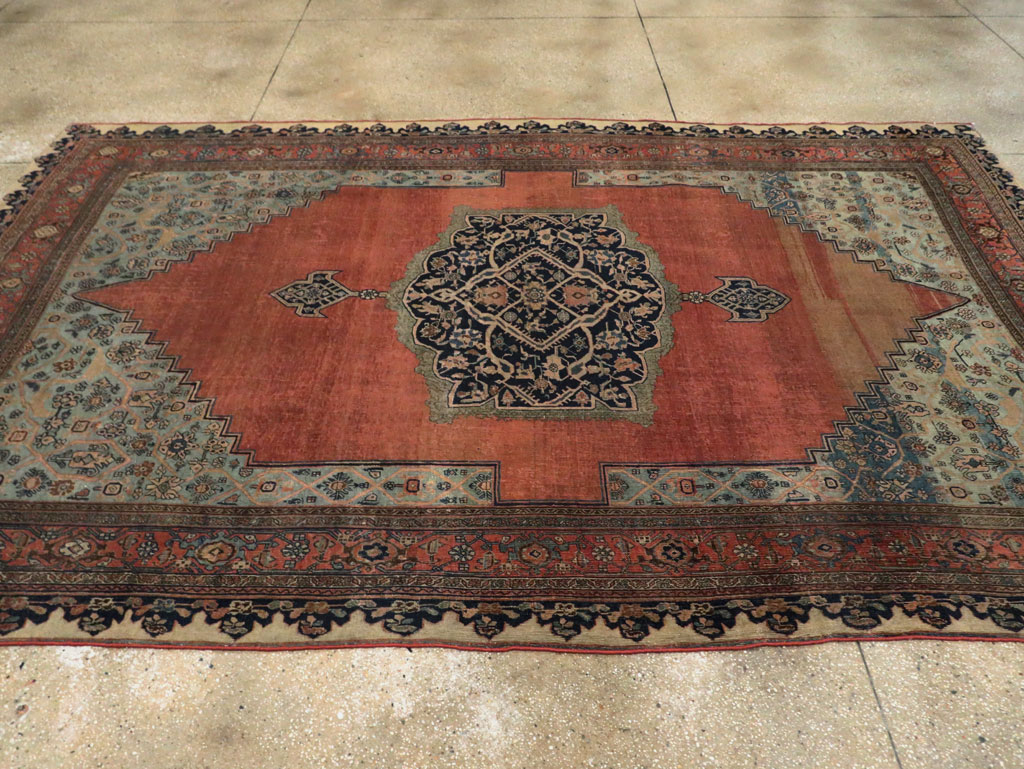 Antique Persian Bidjar Room Size Carpet, No.29311 - Galerie Shabab