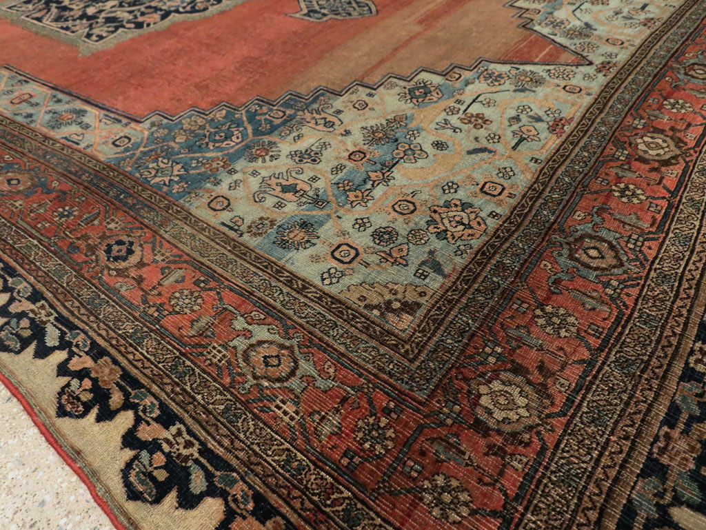 Antique Persian Bidjar Room Size Carpet, No.29311 - Galerie Shabab