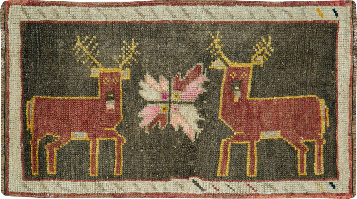 Vintage Anatolian Pictorial Rug, No.29315 - Galerie Shabab