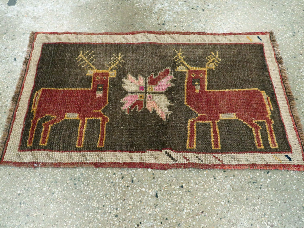Vintage Anatolian Pictorial Rug, No.29315 - Galerie Shabab
