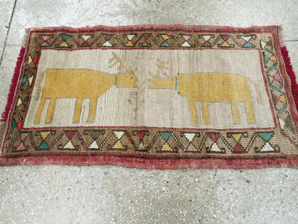 Vintage Anatolian Pictorial Rug, No.29316 - Galerie Shabab