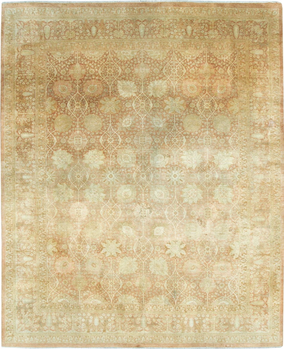 Vintage Persian Tabriz Small Room Size Carpet, No.29335 - Galerie Shabab