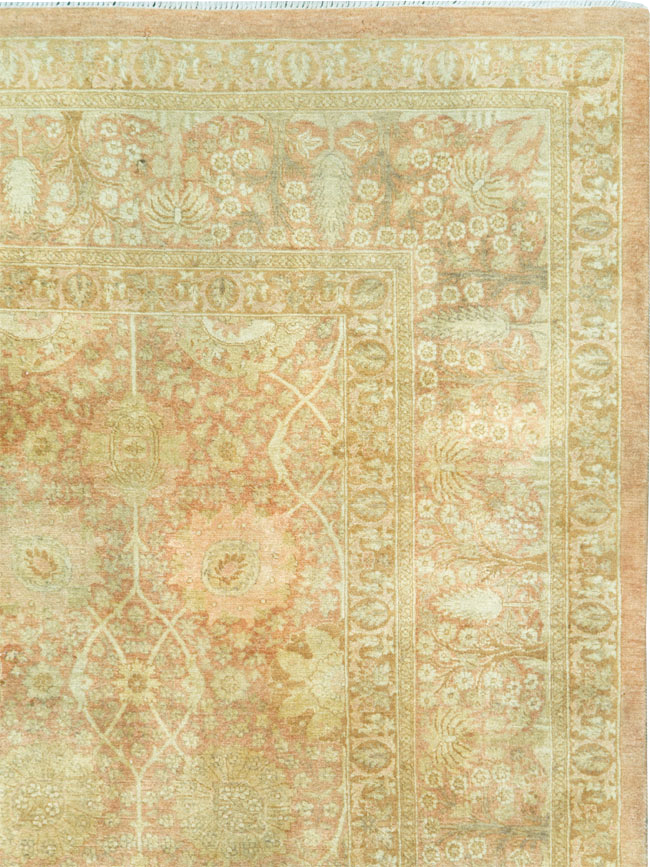 Vintage Persian Tabriz Small Room Size Carpet, No.29335 - Galerie Shabab