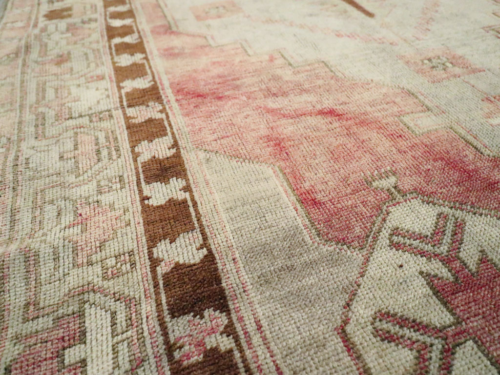 Vintage Turkish Anatolian Wide Gallery Runner, No.29342 - Galerie Shabab
