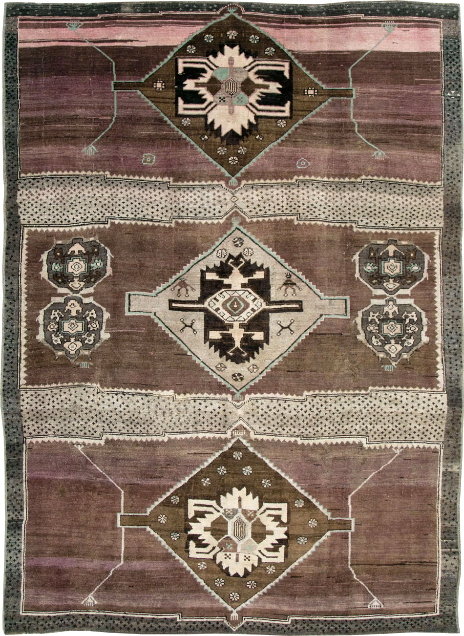 Vintage Turkish Anatolian Room Size Carpet, No.29343 - Galerie Shabab