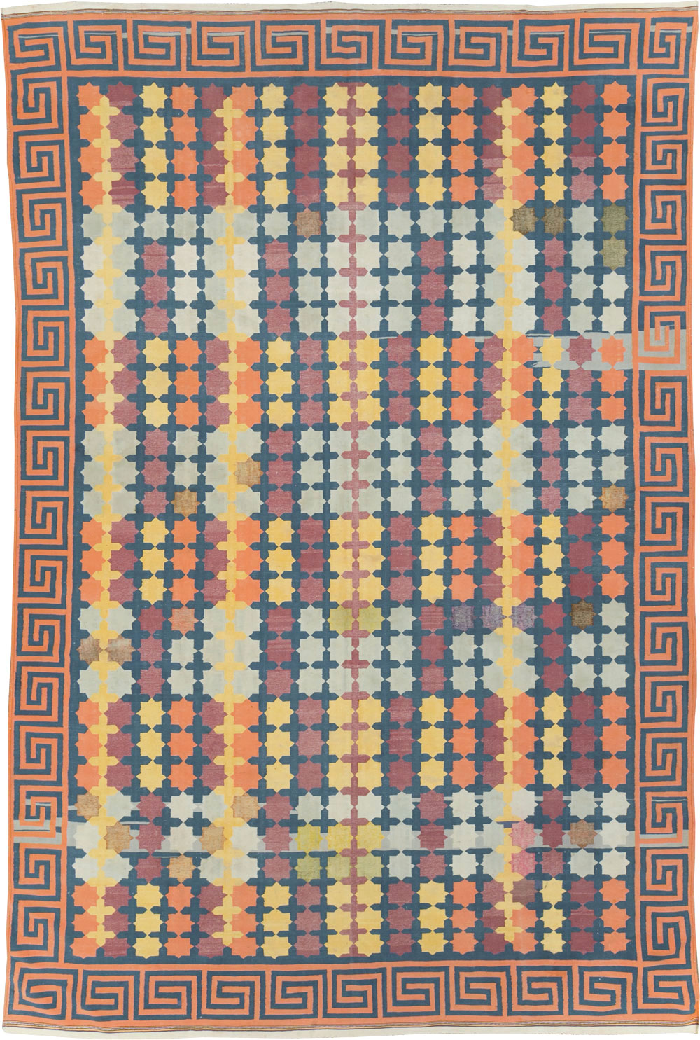 Vintage Indian Dhurrie, No.29351 - Galerie Shabab