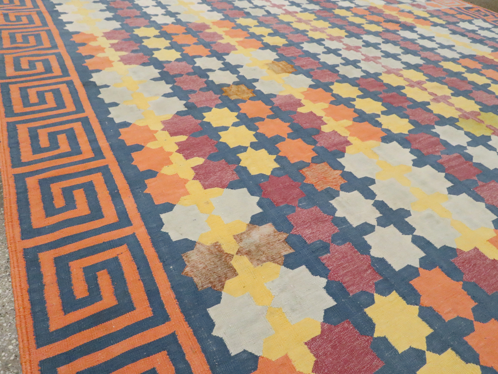 Vintage Indian Dhurrie, No.29351 - Galerie Shabab