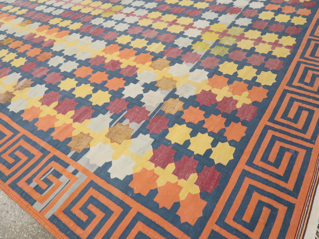 Vintage Indian Dhurrie, No.29351 - Galerie Shabab