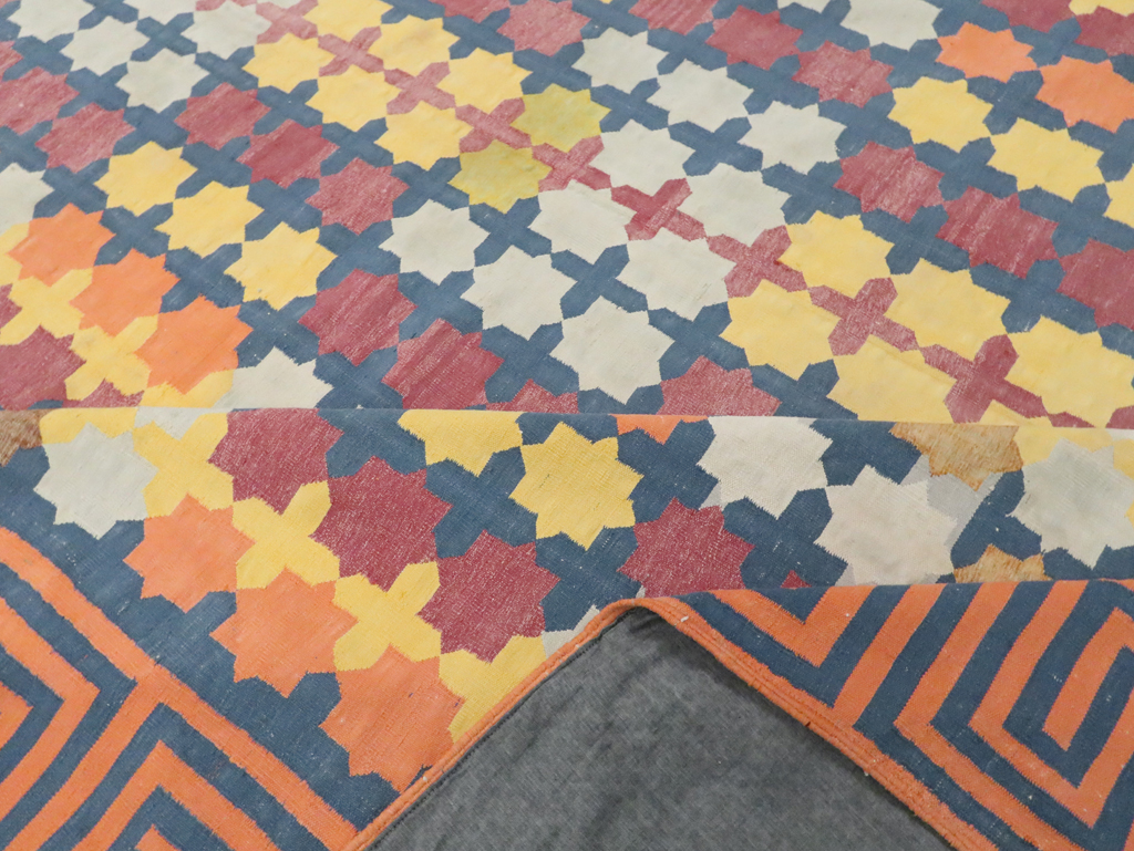 Vintage Indian Dhurrie, No.29351 - Galerie Shabab
