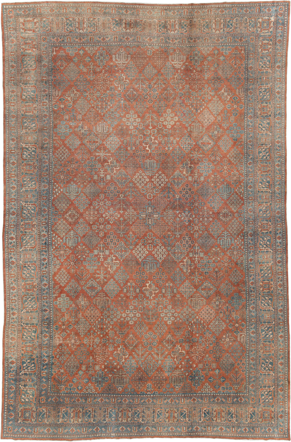 Antique Persian Joshegan Large Room Size Carpet, No.29352 - Galerie Shabab