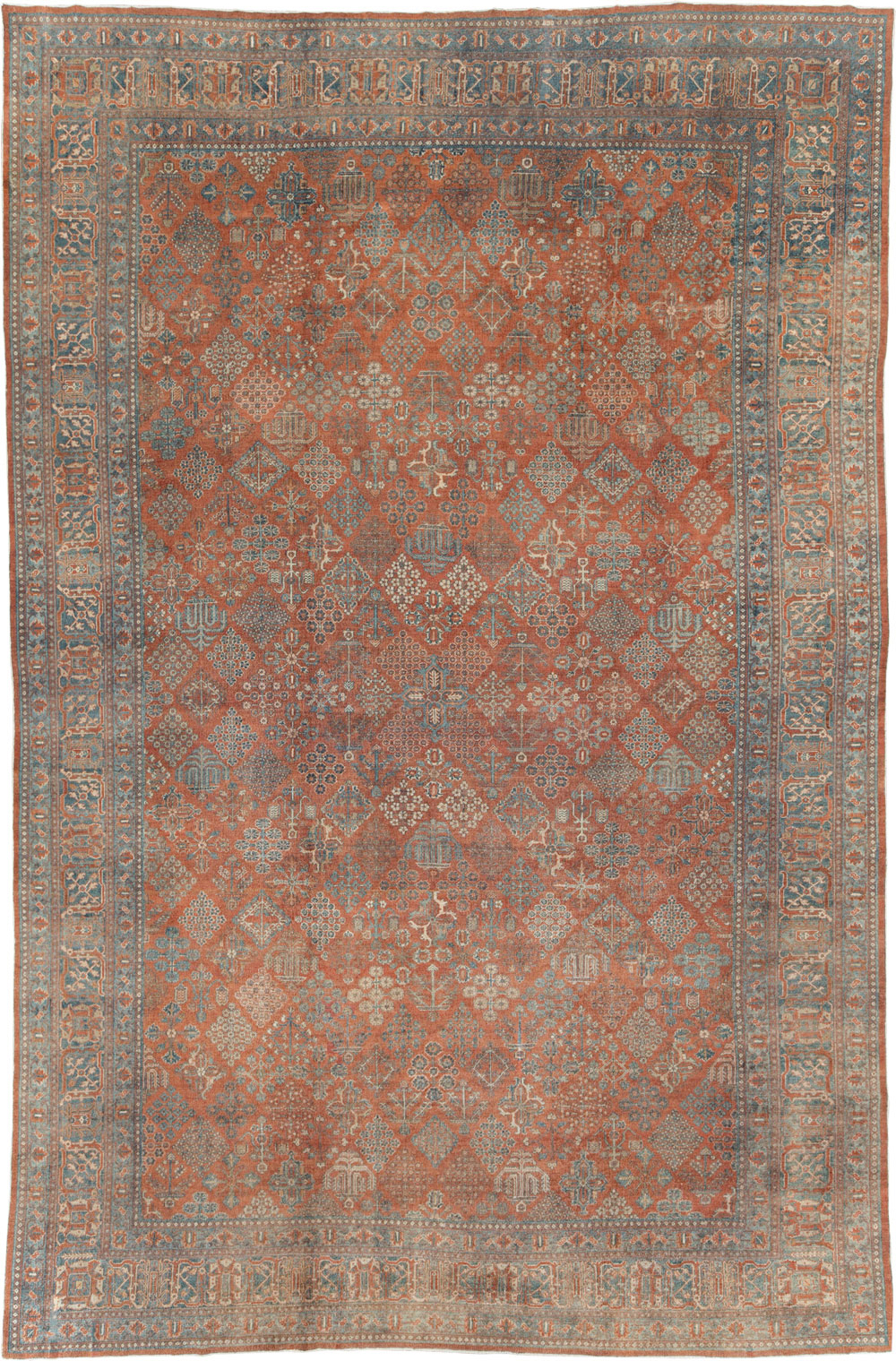 Antique Persian Joshegan Large Room Size Carpet, No.29352 - Galerie Shabab