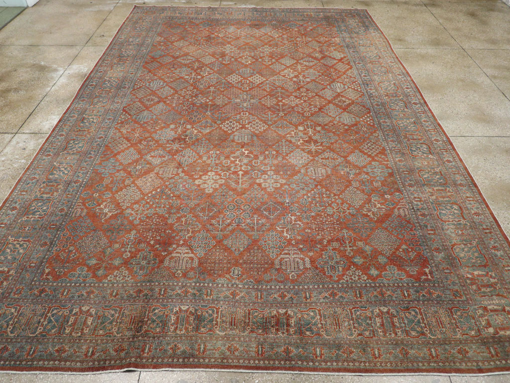 Antique Persian Joshegan Large Room Size Carpet, No.29352 - Galerie Shabab