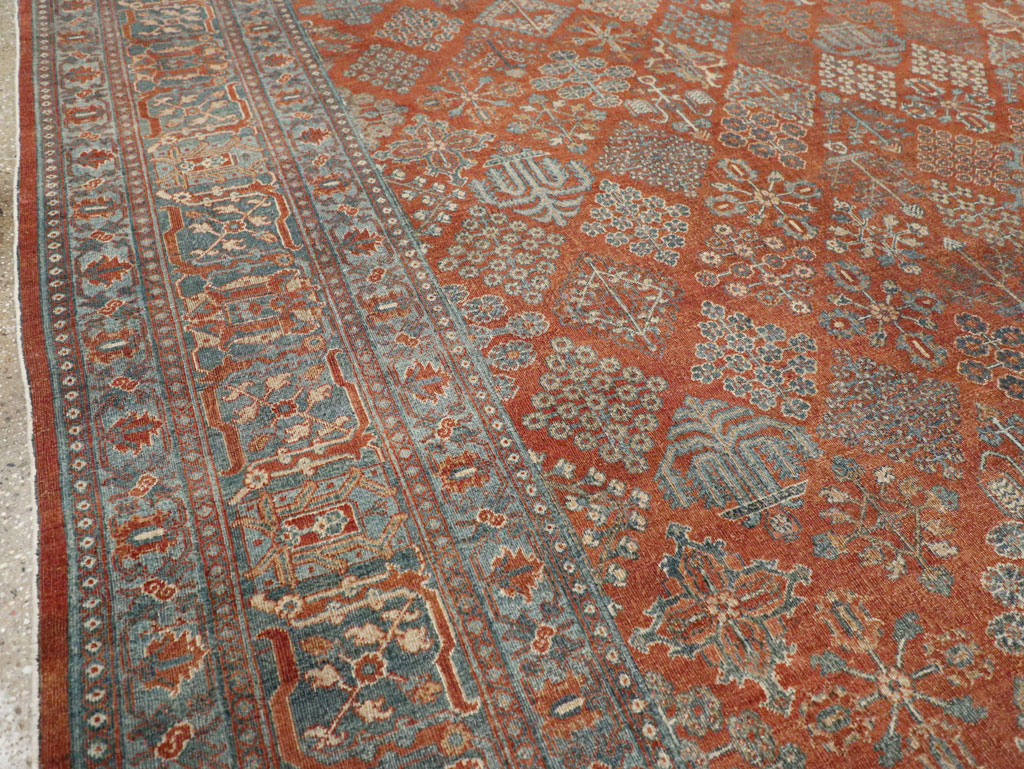 Antique Persian Joshegan Large Room Size Carpet, No.29352 - Galerie Shabab