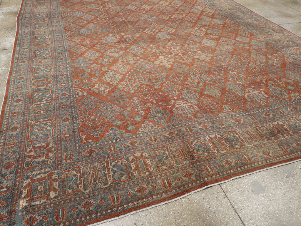 Antique Persian Joshegan Large Room Size Carpet, No.29352 - Galerie Shabab