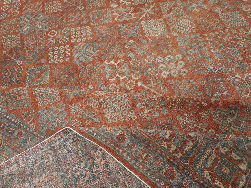 Antique Persian Joshegan Large Room Size Carpet, No.29352 - Galerie Shabab
