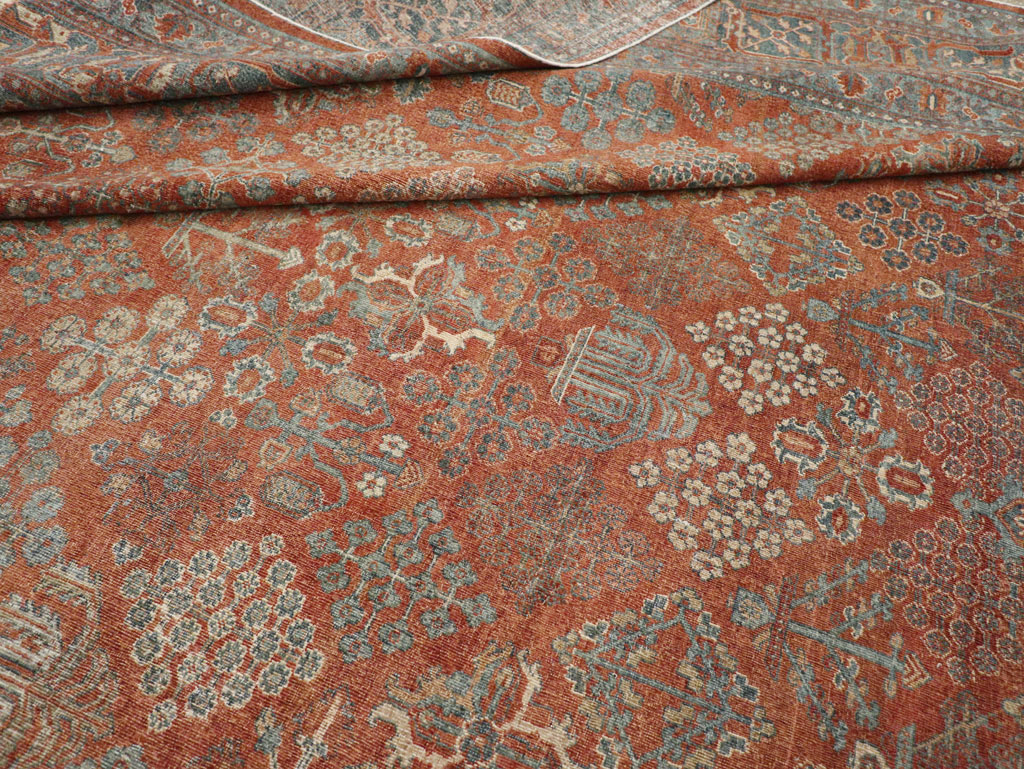 Antique Persian Joshegan Large Room Size Carpet, No.29352 - Galerie Shabab