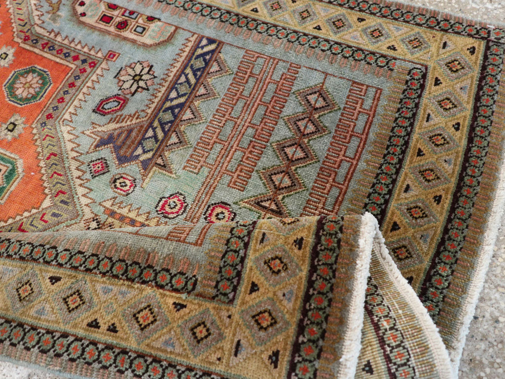 Vintage Persian Ardabil Throw Rug, No.29357 - Galerie Shabab