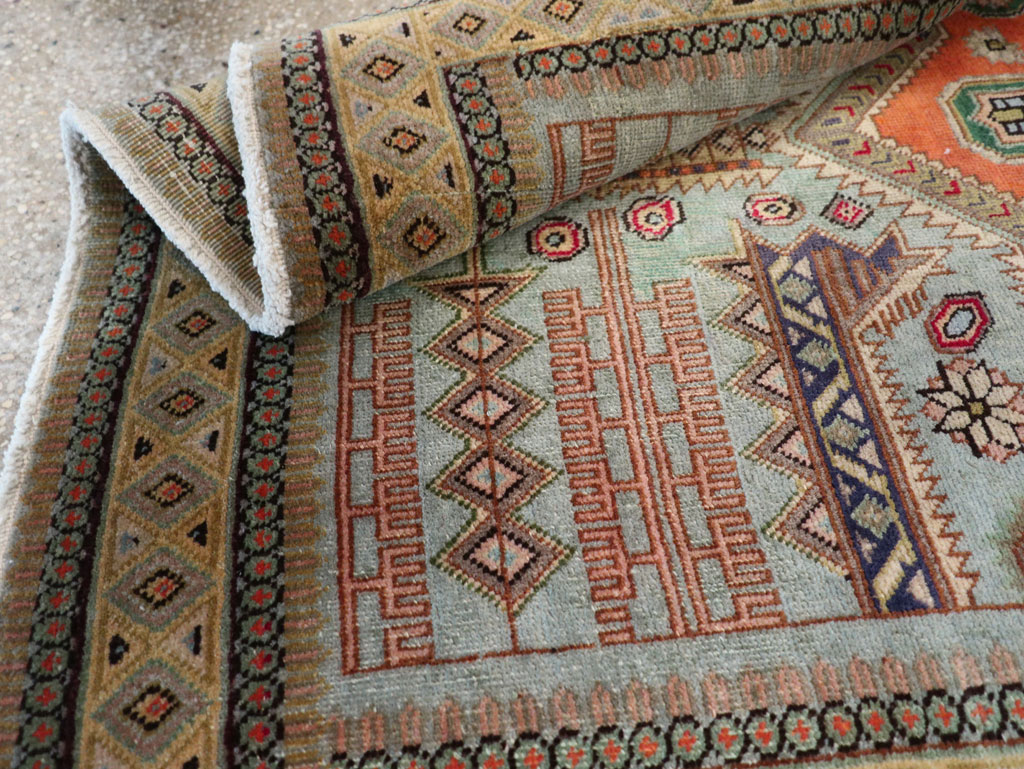 Vintage Persian Ardabil Throw Rug, No.29357 - Galerie Shabab