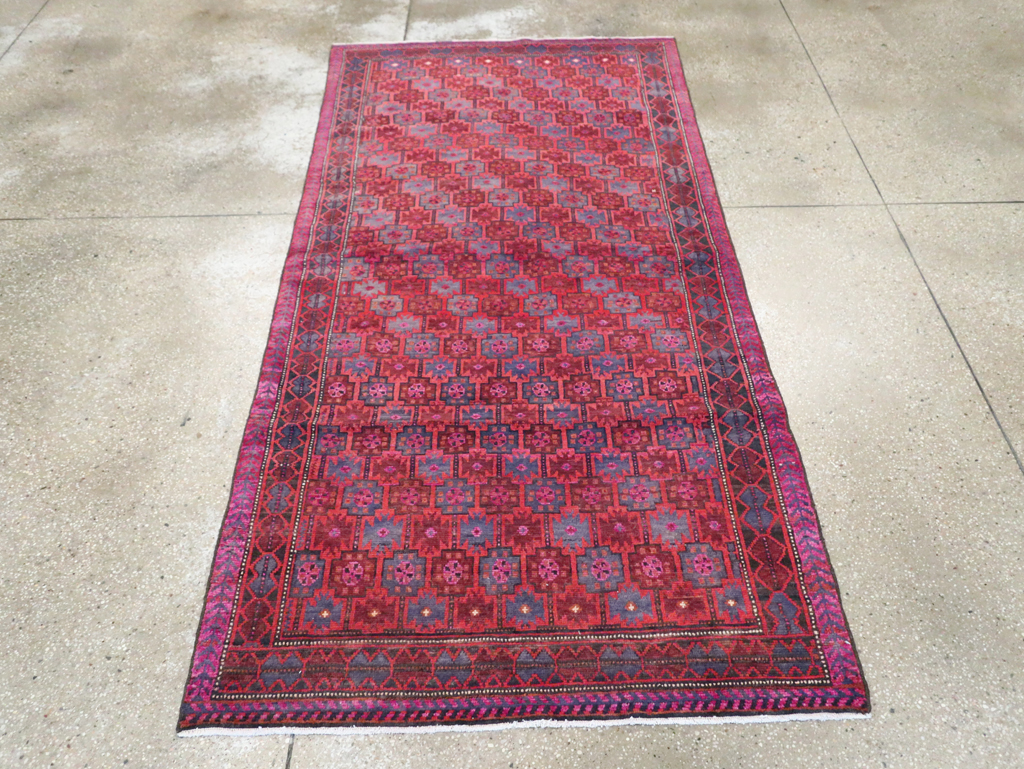 Vintage Persian Baluch Tribal Accent Rug, No.29358 - Galerie Shabab