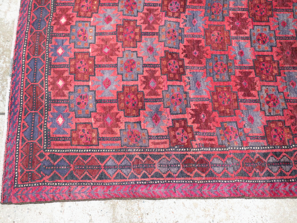 Vintage Persian Baluch Tribal Accent Rug, No.29358 - Galerie Shabab
