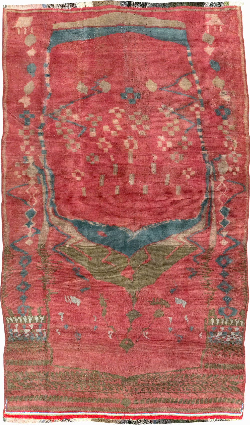 Vintage Persian Gabbeh Tribal Accent Rug, No.29359 - Galerie Shabab