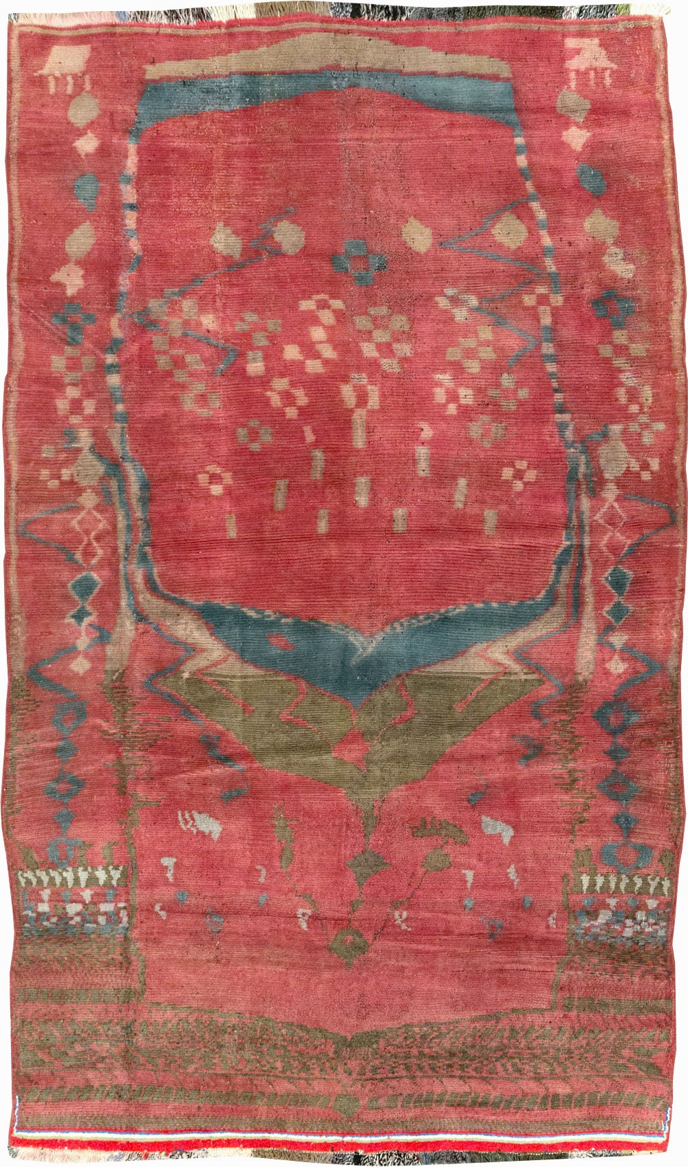 Vintage Persian Gabbeh Tribal Accent Rug, No.29359 - Galerie Shabab