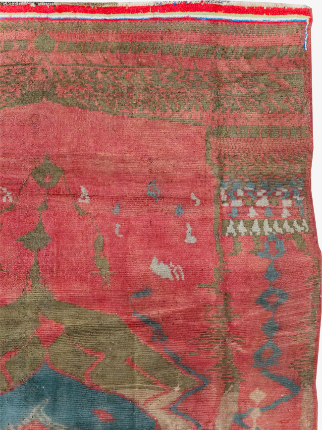 Vintage Persian Gabbeh Tribal Accent Rug, No.29359 - Galerie Shabab