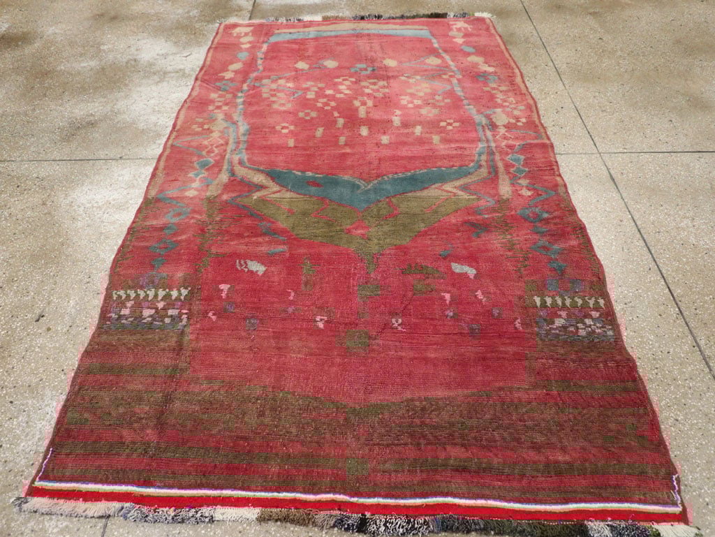 Vintage Persian Gabbeh Tribal Accent Rug, No.29359 - Galerie Shabab