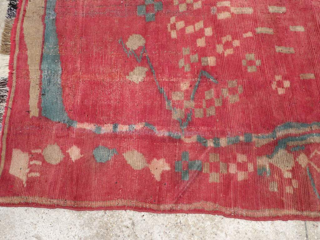 Vintage Persian Gabbeh Tribal Accent Rug, No.29359 - Galerie Shabab